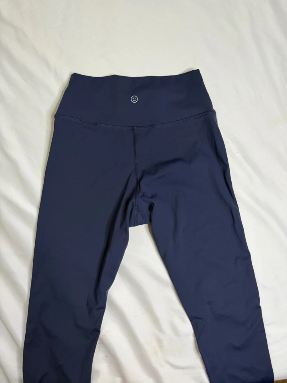 Gilly Hicks Navy Blue Leggings with white Side Trim